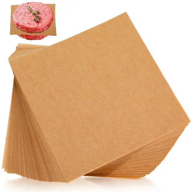 Main image of 500pcs 6x6in Squares Patty Paper, Parchment Paper Squares Sheets, Unbleached Parchment Wax Sheets, Heavy Duty & Non-stick for Separating, Cookies, Storing Foods Wrapping Candies