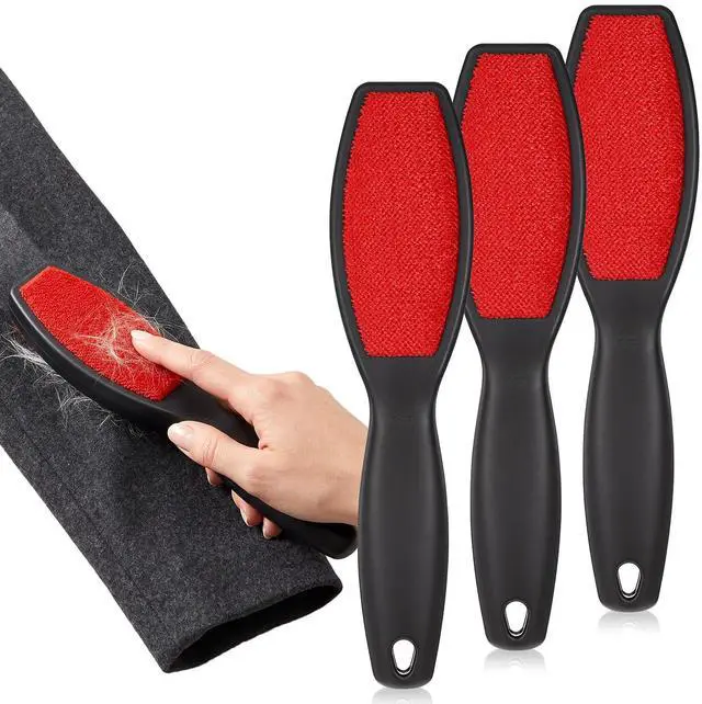 Main image of 3 Pcs Double-Sided Lint Brushes, Pet Hair Remover for Clothes Reusable Lint Remover Brush for Pet Hair Fabric Carpet Furniture
