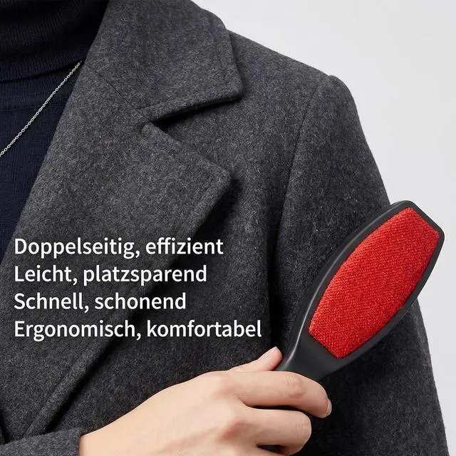 Alt view image 5 of 7 - 3 Pcs Double-Sided Lint Brushes, Pet Hair Remover for Clothes Reusable Lint Remover Brush for Pet Hair Fabric Carpet Furniture