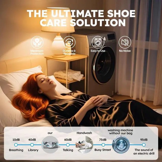 Alt view image 7 of 7 - Shoe Washing Machine Bag: Shoe Washing Bag Keeps Clean - Reusable Laundry Shoe Bag for Sneaker Tennis Shoes Unstain Cleaner Kit(Grey 2 Pcs)