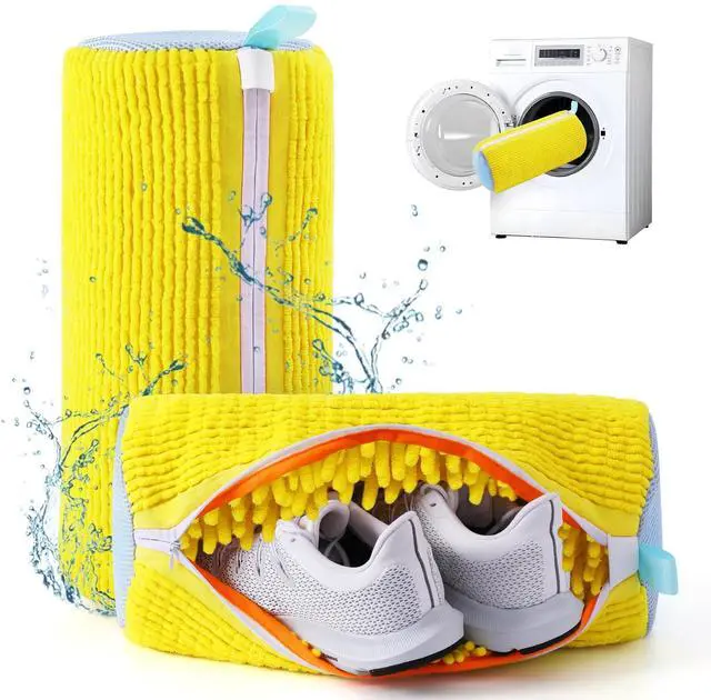 Main image of Shoe Washing Machine Bag 2PC - Heavy-Duty Laundry Shoe Bag for Washer & Dryer, Restores Sneakers to Brand New, Noise-Reducing, Reusable Shoe Cleaning Bag for Sneakers/Running Shoes