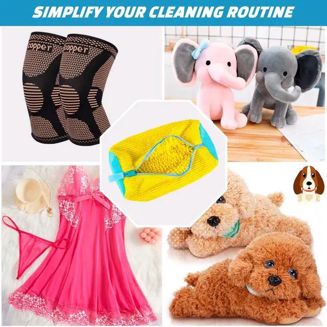 Alt view image 7 of 7 - Shoe Washing Machine Bag 2pc Laundry Shoe Bag Reusable Shoe Cleaning Bags for Sneakers 360° for Washer and Dryer Deep Cleaning Machine for All Shoes Types With Self-locking Zipper