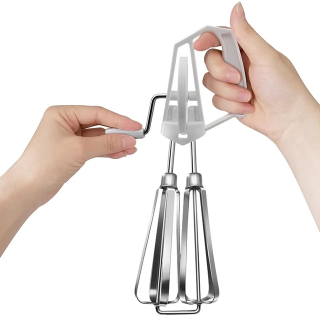 Main image of Egg Beater Mixer,Stainless Steel Rotary Hand Whip Whisk Hand Mixer Plus Egg Beater Cooking Tool Suitable For Kitchen Gadget