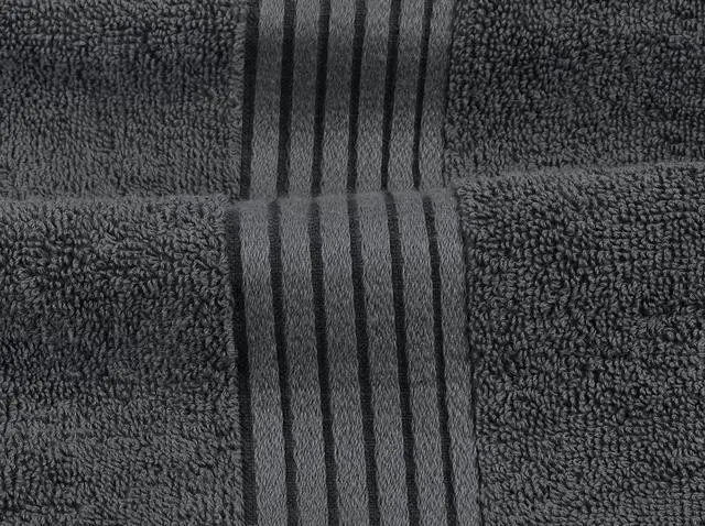 Alt view image 3 of 7 - 8 Piece Premium Towel Set, 2 Bath, 2 Hand, and 4 Washcloths, 100% Ring Spun Cotton, Highly Absorbent Towels for Bathroom, Sports, and Hotel, Grey