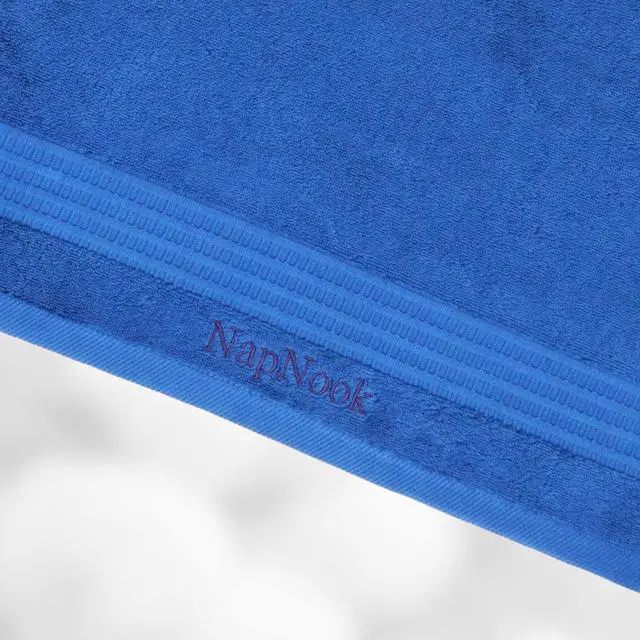 Alt view image 3 of 7 - Luxury Turkish Cotton Hand Towel 19x39 Inch, Bath Towels Spa Quality, High Absorbency and Ultra Plush, Large Size for Hotel and Home Bathroom Blue