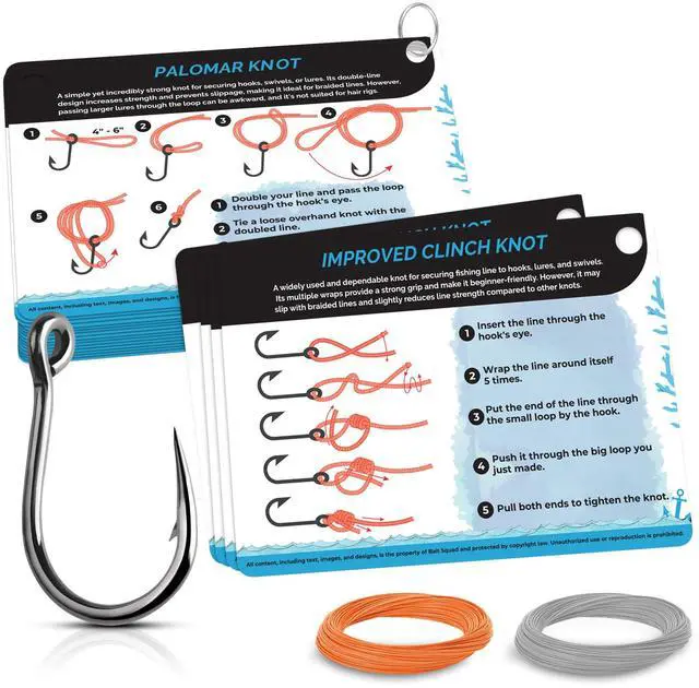 Main image of Fishing Knots Pocket Guide Waterproof Fishing Knot Guide Card with 20 Essential Knots and Rigs 2.5" x 3.5" Durable Quick Reference Perfect Pocket Guide Fishing Gift for Anglers