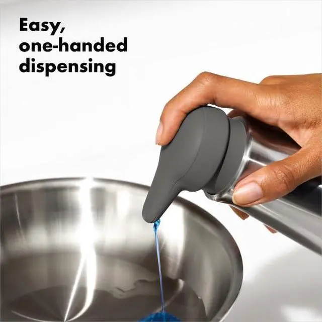 Alt view image 2 of 6 - Good Grips Stainless Steel Soap Dispenser, Kitchen and Bathroom Accessories