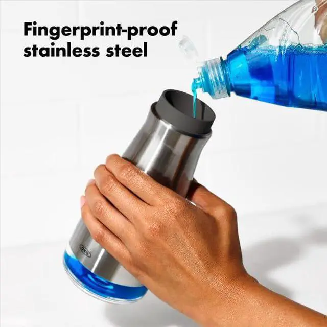 Alt view image 4 of 6 - Good Grips Stainless Steel Soap Dispenser, Kitchen and Bathroom Accessories