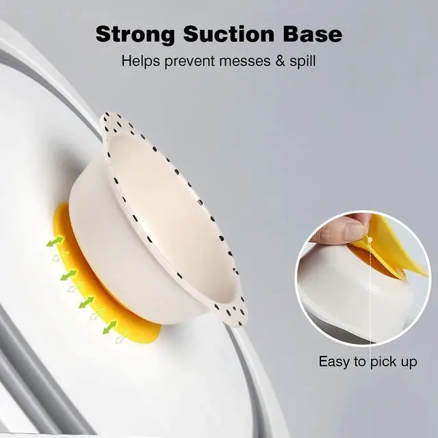 Alt view image 6 of 7 - 7Pcs/Set Bamboo Kids Dinnerware Set - Children Dishes - Food Plate Bowl Cup Spoon Fork Set Dishware, Cartoon Tableware, Dishwasher Safe Kids Healthy Mealtime, BPA Free