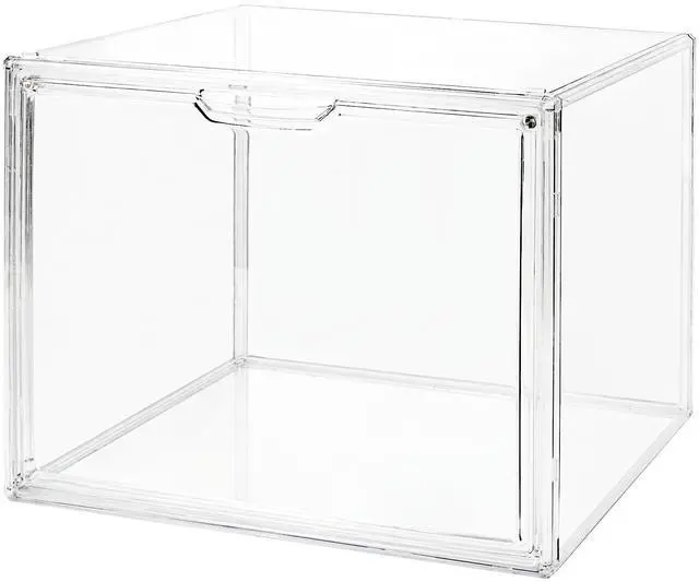 Main image of Clear Acrylic Display Case with Magnetic Lid-Dustproof Plastic Book Storage box,Clear Box,Purse Storage Organizer,Action Figure Display Case,Acrylic Sneaker Shoe Box(1 Pack)