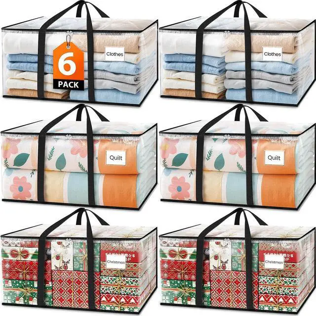 Main image of Moving Bags Extra Heavy Duty Oversized Clear Storage Bags with Reinforced Handle and Double Zippers,Moving Supplies Totes for Storage Packing Dorm Room Essentials Alternative to Moving Boxes