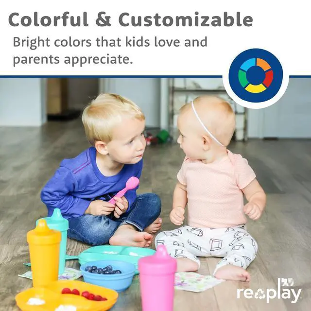 Alt view image 2 of 7 - Divided Toddler Plates Set of 3 - Deep-Walled 3 Compartment Kids Plates for Picky Eaters - Dishwasher & Microwave Safe - BPA-Free - Made in USA, Princess