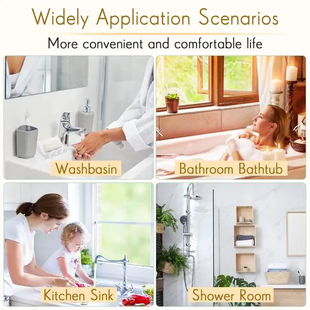 Alt view image 6 of 7 - 2 Pieces Silicone Soap Dish Self Draining Soap Dish Shower Waterfall Bar Soap Holder Tray with Drain Soap Saver for Kitchen Bathroom Accessories (Bright White)