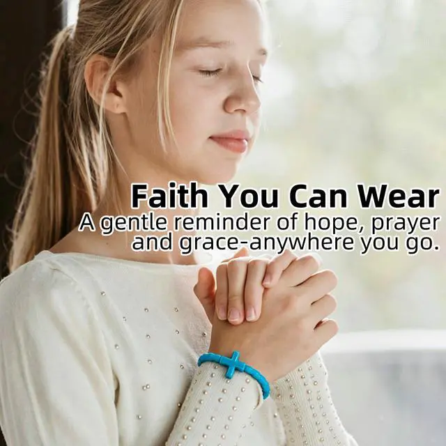 Alt view image 5 of 7 - 24Pcs Rubber Cross Bracelets for Kids & Adults Silicone Jesus Bracelet Stretchable Rubber Wristbands for Easter,Christmas, Baptism, Church Party Favors, Christian Gifts (24 Colors)