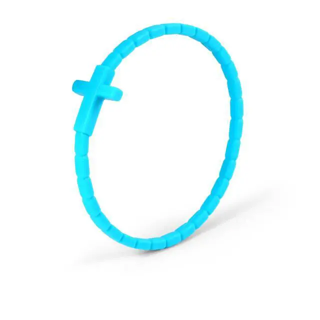 Alt view image 7 of 7 - 24Pcs Rubber Cross Bracelets for Kids & Adults Silicone Jesus Bracelet Stretchable Rubber Wristbands for Easter,Christmas, Baptism, Church Party Favors, Christian Gifts (24 Colors)