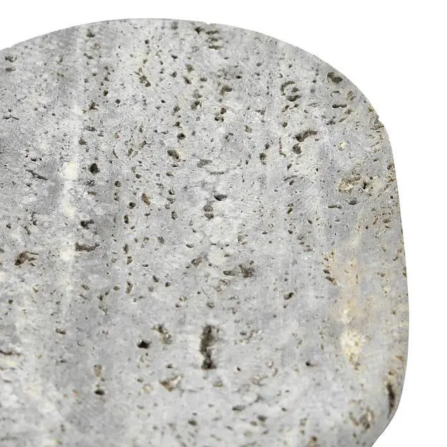 Alt view image 6 of 6 - Travertine Soap Dish, Grey