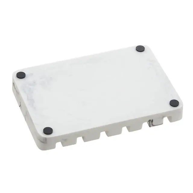 Alt view image 7 of 7 - Self Draining Soap Dish - Marble Look Soap Holder Tray Savers Box Container Sponge Holder for Bathroom Shower Kitchen, White