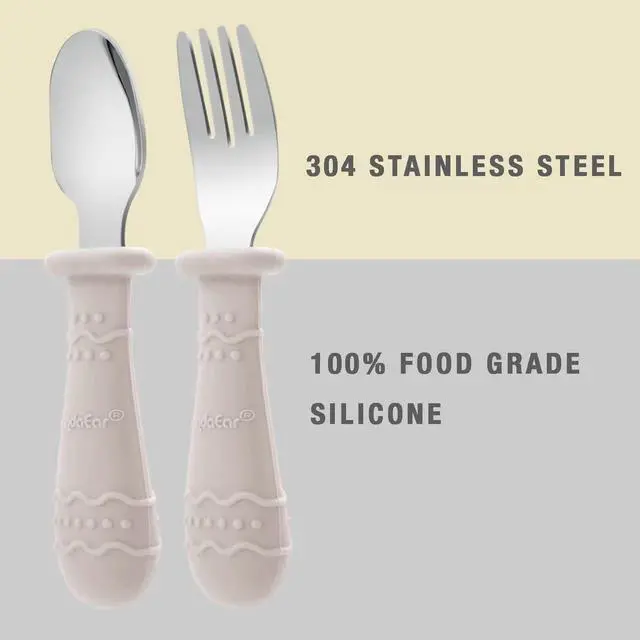 Alt view image 5 of 7 - 9-Piece Toddler Plates & Utensils Set, 3-Pack Suction Plates with 3 Spoons & 3 Forks, Silicone Baby Feeding Set