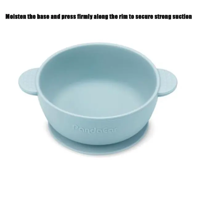 Alt view image 6 of 7 - 3 Pack Baby Bowls with Suction| Stay Put Silicone Food Bowl for Babies Kids Toddlers Infants| Food Grade Soft Safe BPA-Free Silicone (Multi-Color)