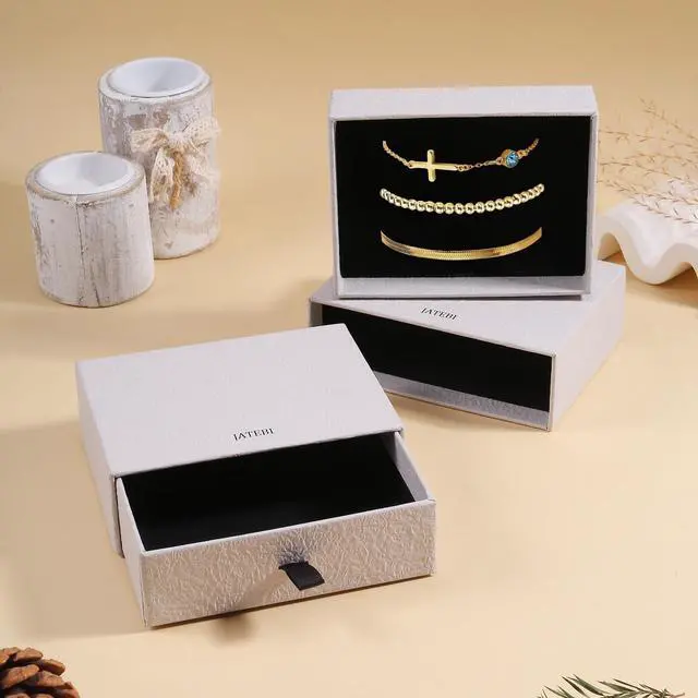 Alt view image 4 of 5 - 3PCS Initial Bracelets for Women - Birthstone Cross Bracelet, Herringbone Beaded Bracelets Stackable Valentines Day Birthday Gifts