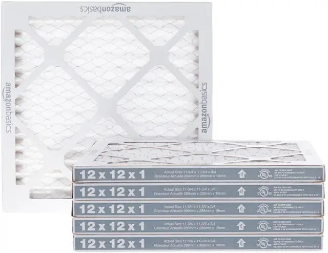 Main image of 12x12x1 Air Filter 6-Pack, MERV 11 AC Furnace Filters, Dust, Pet, Allergy Control, Removes Pollen and Lint (Actual Size: 11.75" x 11.75" x 0.75")