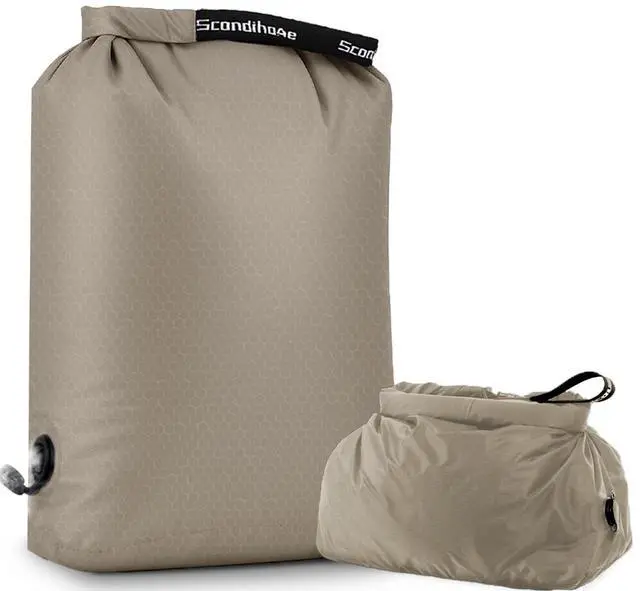 Main image of Travel Laundry Bag, Pump Free Vacuum Storage Bag Reusable Compression Dirty Clothes Travel Bag Waterproof Wet Dry Bags Large Capacity Space Saver Bags Camp Clothes Organizer (1 Pcs)(Gray, L)