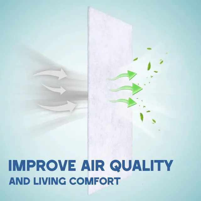 Alt view image 3 of 5 - 4 Pcs Air Conditioner Filter Replacement,24" W x 15" H x 1/4",Window Air Conditioner Filters,Universal Window Units for Remove Dust, Pollen, Pet Odors (White)