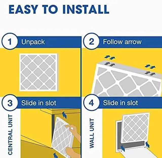 Alt view image 7 of 7 - Air Filter 16x16x1 MERV 11 AC Filter, HVAC, Furnace Filter, 6 Pack | ACTUAL SIZE (15.75 x 15.75 x 0.75) AC Filter, Furnace Filter, Dust, Pet Dander, Smoke & Allergies MERV 11