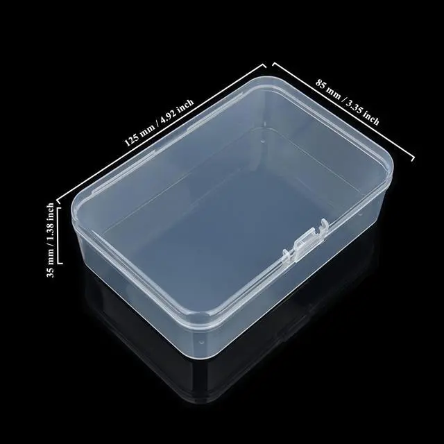 Alt view image 2 of 7 - 8 Pack Rectangular Clear Plastic Storage Containers