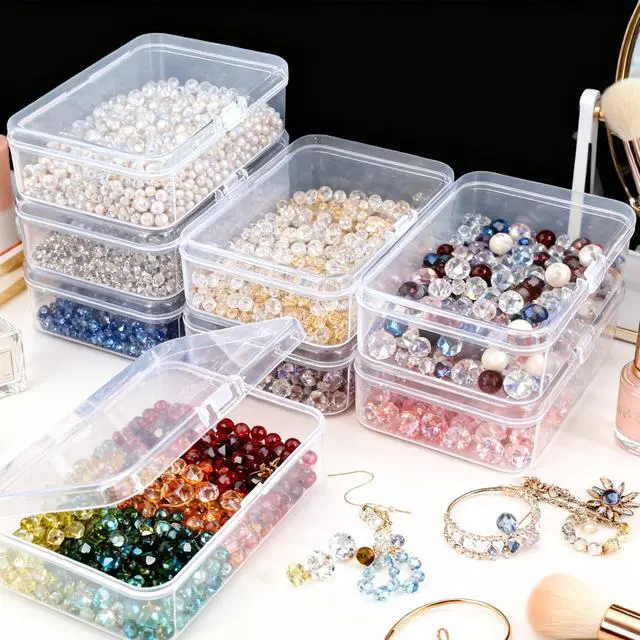 Alt view image 3 of 7 - 8 Pack Rectangular Clear Plastic Storage Containers