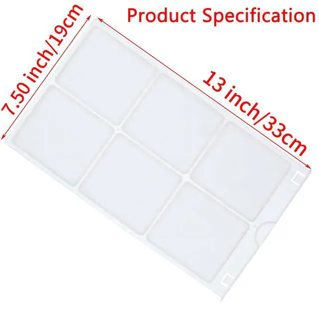 Alt view image 4 of 6 - WJ85X21746 Air Filter Replacement Parts for Room Air Conditioner Compatible with AHQ06LYW1,AHQ06LYQ1,AHR05LWQ2,AHR05LWQ2,Replaces A0010209471,AP6280063,White(2 Packs)
