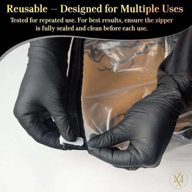 Alt view image 5 of 7 - Vacuum Storage Bags 12 Pack Without Hand Pump Space Saver Compression Bags, Airtight Double-Zip & Triple Valve, Reusable, Lavender Freshness, Bedding, Travel (S/M/L/Jumbo) (Without Pump)