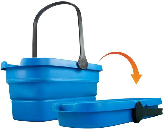 Main image of Professional 3-Gallon Collapsible Bucket, Portable Household Cleaning Supplies, Small Washing Buckets with Handles, Essential Water Container and Storage Organizer Tool