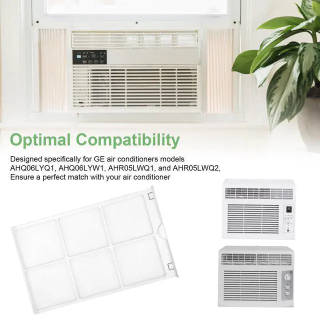 Alt view image 6 of 7 - WJ85X21746 for GE Window Air Conditioner Filter Replacement for AHQ06LYQ1, AHQ06LYW1, AHR05LWQ1, AHR05LWQ2, Replaces AP6280063,4588851, A0010209471, Room Air Conditioner Filter Replacement2 Pack