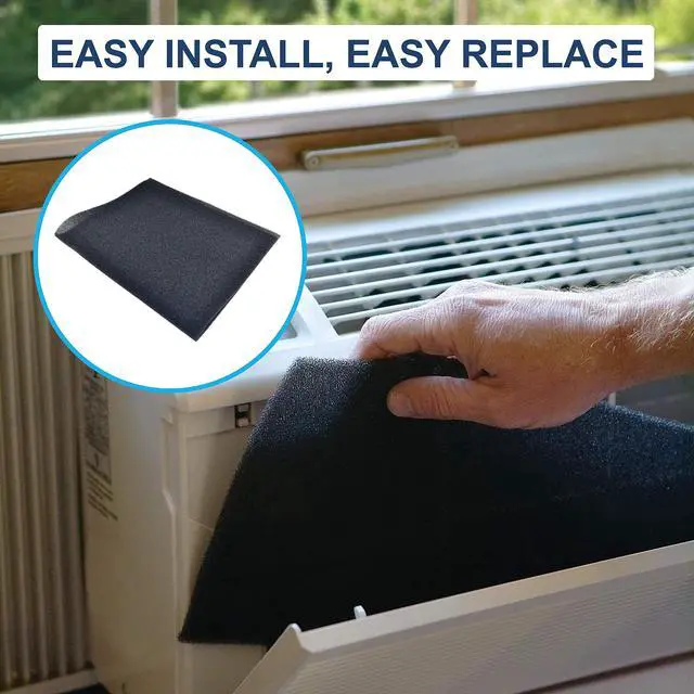 Alt view image 5 of 7 - 2-pack Cut to Fit Foam Filter for Window Air Conditioning Unit, Furnace Unit, AC Vent Filters, Furnace, RV, Range Hood, etc., 24" x 15" x 1/4", Washable & Reusable