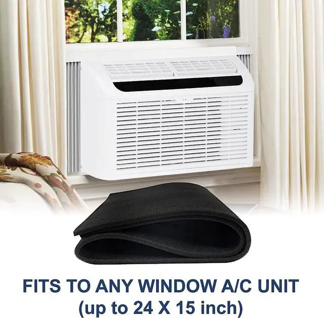 Alt view image 4 of 7 - 2-pack Cut to Fit Foam Filter for Window Air Conditioning Unit, Furnace Unit, AC Vent Filters, Furnace, RV, Range Hood, etc., 24" x 15" x 1/4", Washable & Reusable