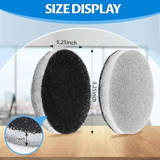 Alt view image 2 of 6 - 4 Pack RV AC Filters RV Filters Replacement for Air Conditioner Vent Compatible with MERV 6 AC Filter (Round,5.25 Inch)