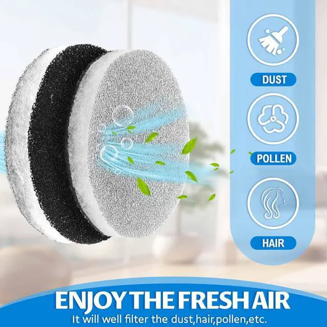 Alt view image 3 of 6 - 4 Pack RV AC Filters RV Filters Replacement for Air Conditioner Vent Compatible with MERV 6 AC Filter (Round,5.25 Inch)