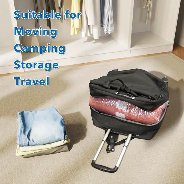 Alt view image 6 of 7 - Vacuum Storage Bags, Space Saver Sealer Bags for Clothing, Pillows, Comforters, Blankets, Bedding, Travel, 12 Roll Bags, PA+PE Material