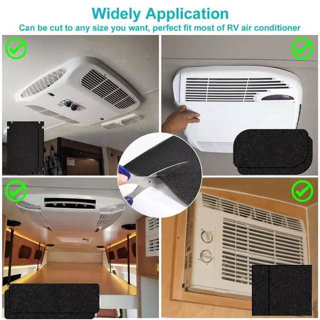 Alt view image 4 of 7 - RV A/C Filters Replacement, 16 x 40 x 1/4 Inches RV Air Conditioner Replacement Filters, Can Cut to Fit RV Air Conditioner Filter for Motorhome Travel,Travel Trailers, Camper