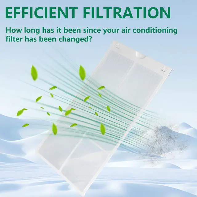 Alt view image 3 of 7 - WJ85X21746 Air Conditioner Filter Compatible with GE AHQ06LYW1 AHQ06LYQ1 AHR05LWQ2 AHR05LWQ2 WJ85X21746 Replacement Parts for AP6280063 4588851 A0010209471 PS12171954 (1 Pack)