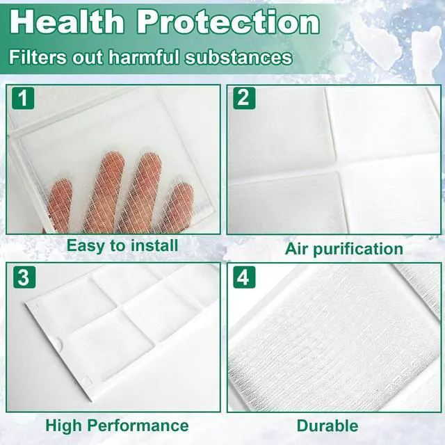 Alt view image 4 of 7 - WJ85X21746 Air Conditioner Filter Compatible with GE AHQ06LYW1 AHQ06LYQ1 AHR05LWQ2 AHR05LWQ2 WJ85X21746 Replacement Parts for AP6280063 4588851 A0010209471 PS12171954 (1 Pack)