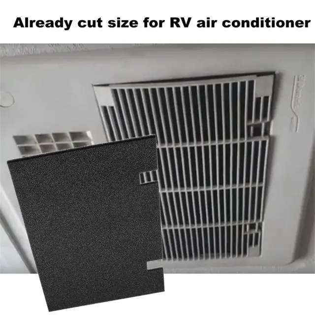Alt view image 3 of 5 - 4 Packs Rv A/c Conditioner Replacement Air Filter 14 x 7.5 Inch Compatible with Duo Therm-compatible Rv A/c Replacement Filters