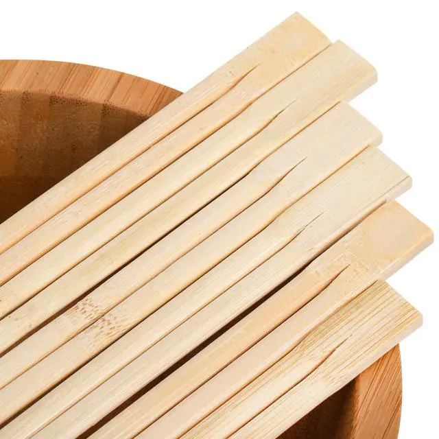 Alt view image 3 of 7 - 360 Pairs Disposable Bamboo Chopsticks, Individually Wrapped Chopstick Bulk for Take-Out Orders, Restaurants, Picnics, Clear Sleeve Film
