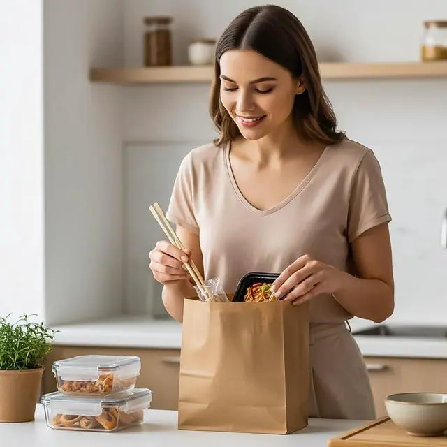 Alt view image 7 of 7 - 360 Pairs Disposable Bamboo Chopsticks, Individually Wrapped Chopstick Bulk for Take-Out Orders, Restaurants, Picnics, Clear Sleeve Film
