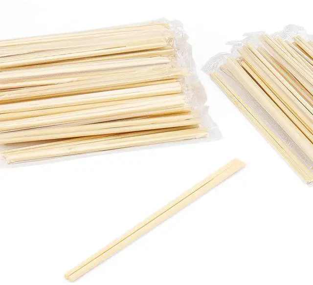 Main image of 500 Pairs 8 Inch Disposable Chopsticks, 20cm Bamboo Chopsticks Bulk, Chinese Wood Chop Sticks for Eating, Catering, Takeaway