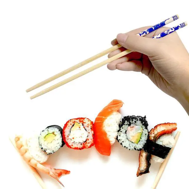 Alt view image 3 of 7 - 200 Pairs 9 Inch Disposable Chopsticks, Separated Sleeved Individually Wrapped Disposable Bamboo Chopsticks, Bamboo Wooden for Noodles, Sushi, Asian Food