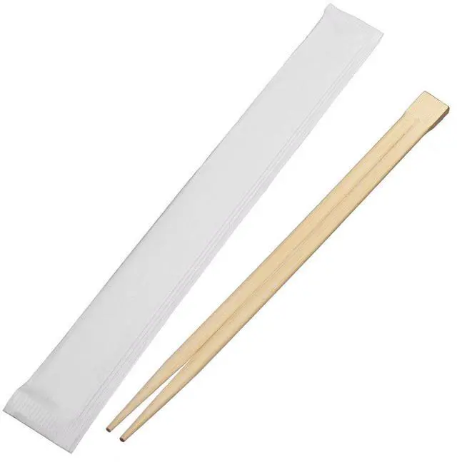 Main image of 9 Inch Disposable Bamboo Chopsticks with individual Package Connected at the Top (200 Pcs)