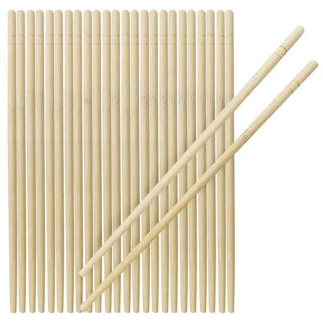Alt view image 6 of 7 - 400 Pairs 8 Inch Disposable Chopsticks, Separated Sleeved Individually Wrapped Disposable Bamboo Chopsticks, Bamboo Wooden for Noodles, Sushi, Asian Food