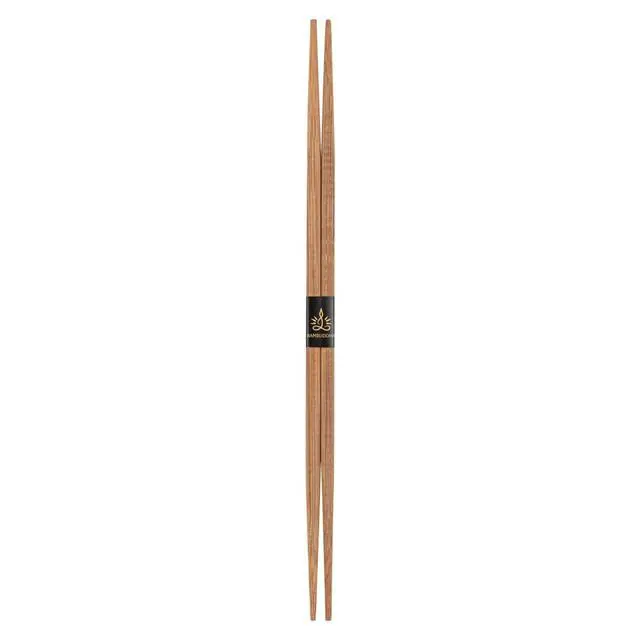 Alt view image 2 of 7 - Bambuddha 9.5 Inch To Go Chopsticks, 100 Durable Bamboo Chopsticks - With Paper Band, Brown Bamboo Premium Chopsticks, For All Kinds Of Foods, Ideal For Cafes And Restaurants